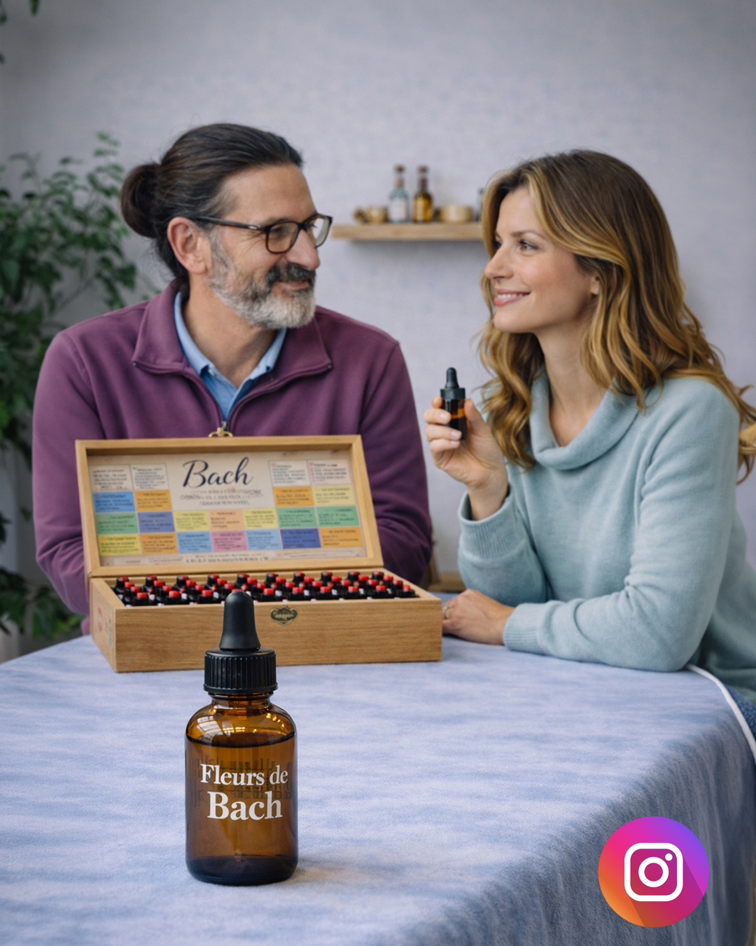 Publication Instagram Fleurs de Bach – Entretien personnalisé UriskConsult