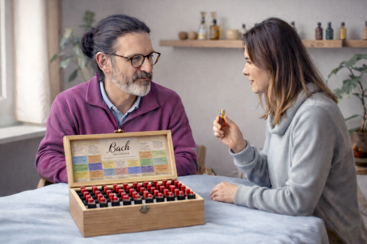 Fleurs de Bach et accompagnement émotionnel à Paris lors d’un entretien personnalisé